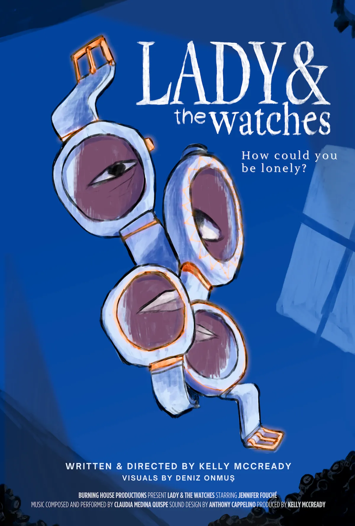 Poster for Lady & the Watches, an animated short film